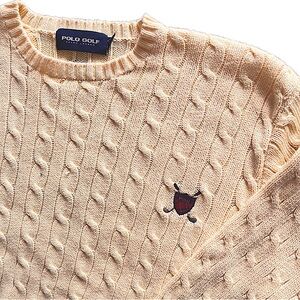 Vintage Polo Ralph Lauren Golf Cable Knit Sweater